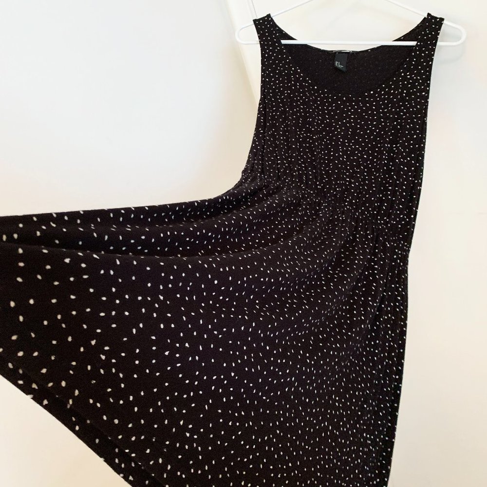 H&M Basic Tank Sleeveless Knee Length Dress Black Size Small